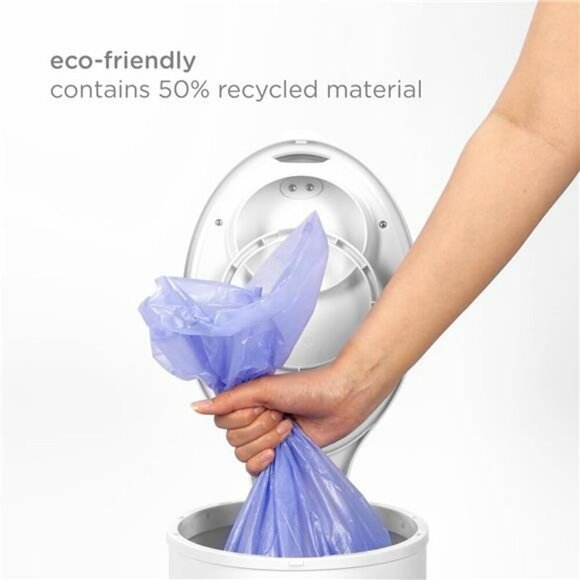 Diaper Pail Bags 13 Gallon Disposable Odor Control Baby Waste Bag 75 Count - Picture 4 of 6